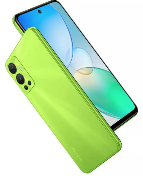 Infinix hot 12 green front