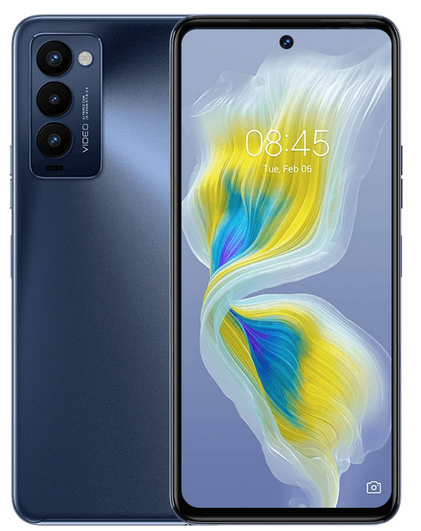 tecno camon 18 p blue back and front