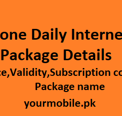 ufone daily intenet package