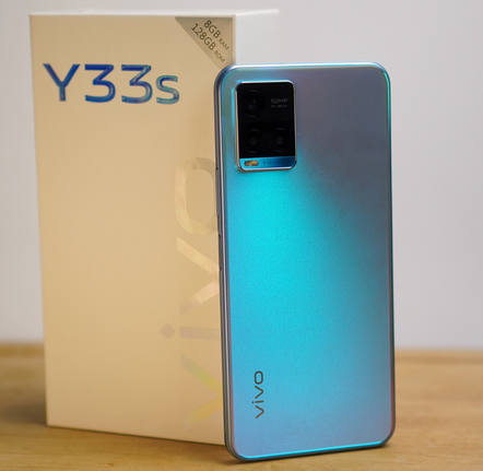 vivo y33s blue with box