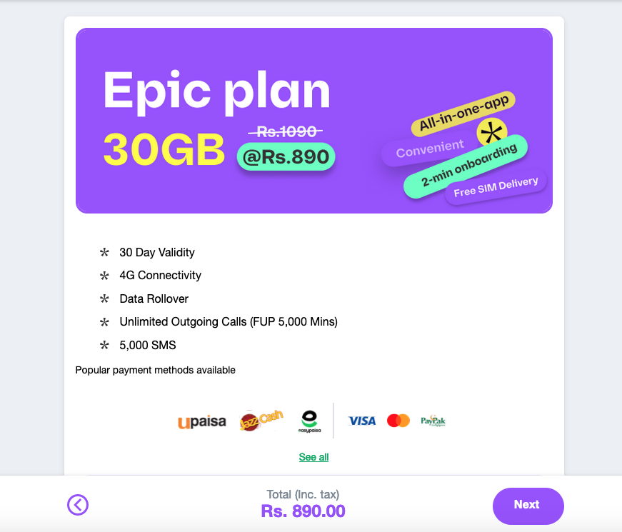 Onic sim epic plan