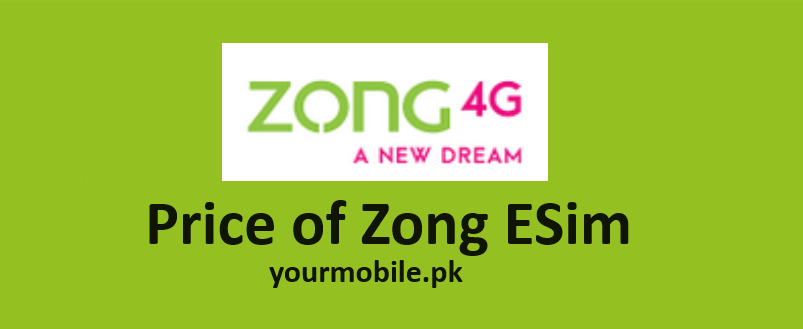 zong esim price