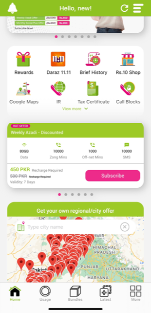 zong app reward