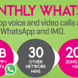 Zong Monthly Whatsapp Package