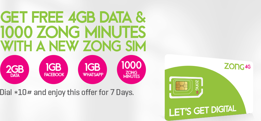 free internet zong